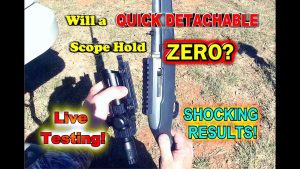 Will a Quick Detach scope hold Zero after being removed? Live Testing!