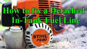 Stihl Trimmer. How To Fix the detached in-tank fuel line problem.
